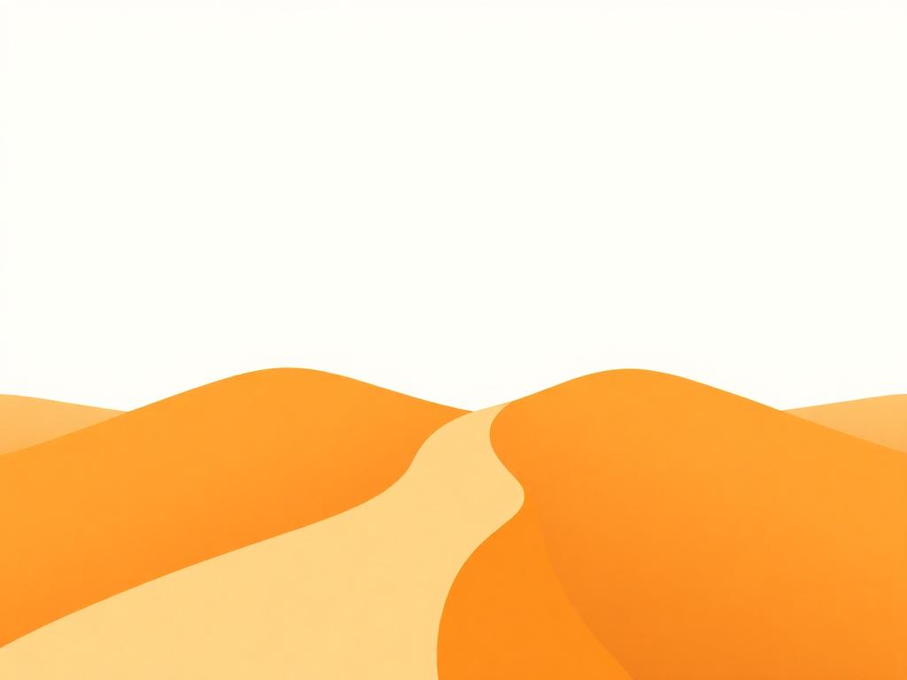 Editorial illustration of two diverging paths through rolling hills